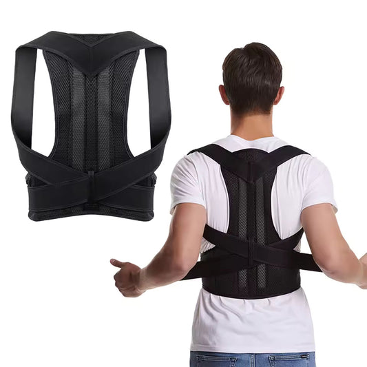 Back Brace Posture Corrector for Women & Men, Adjustable Back Lumbar Support Belt
