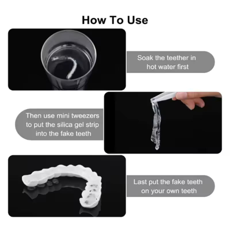Teeth Whitening Teeth Snap on Silicone Smile Veneers Teeth Dental
